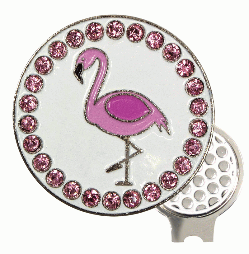 Bling Cap Clip - Flamingo