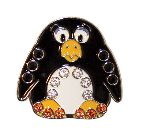 Bling Cap Clip - Penguin