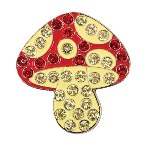 Bling Cap Clip - Mushroom